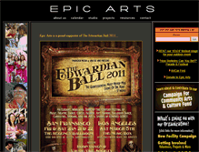 Tablet Screenshot of epicarts.org